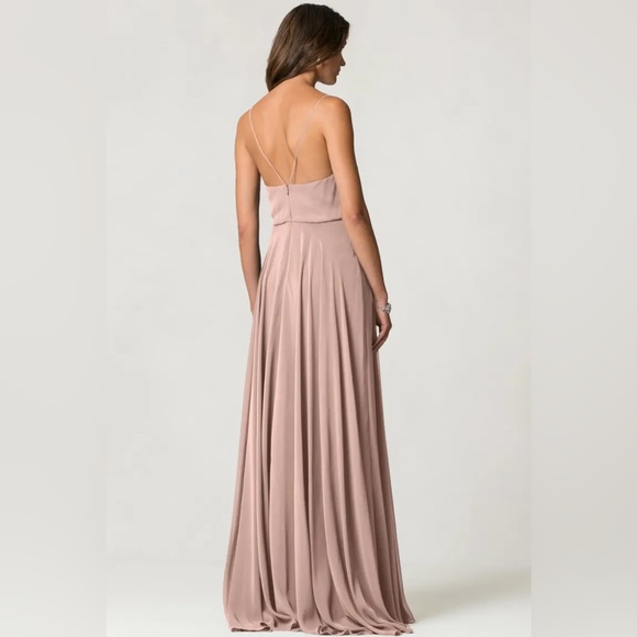 Jenny Yoo Inesse Bridesmaid Dress in Whipped Apricot - Picture 2 of 4